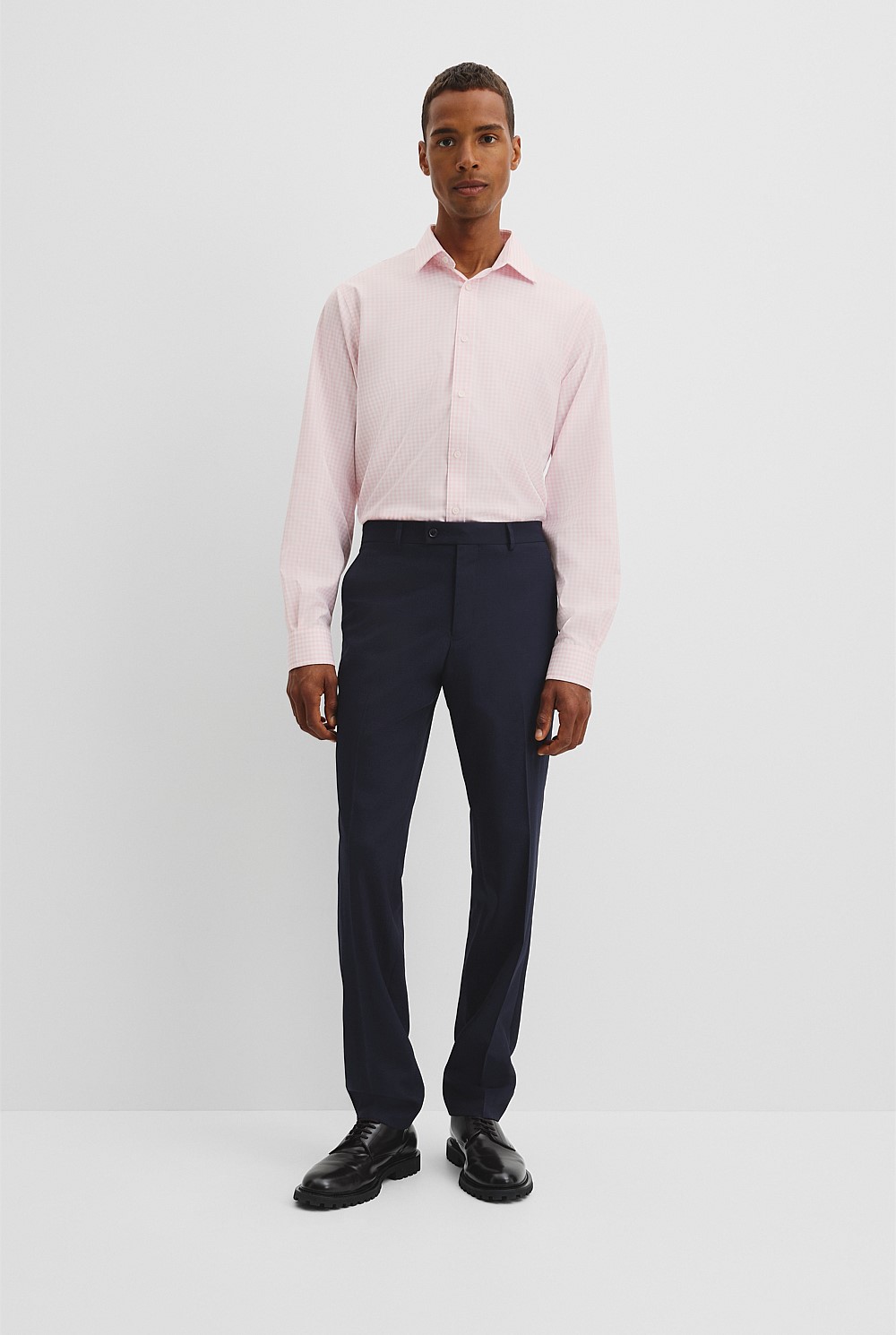 Regular Fit Gingham Travel Shirt