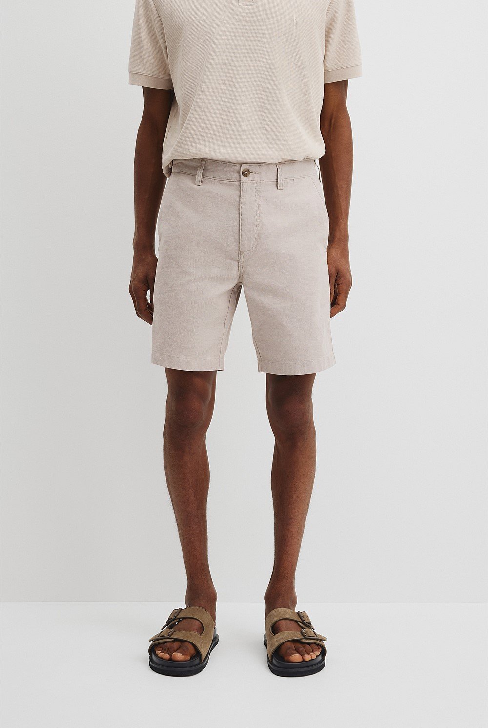 Cotton Stretch Textured Short