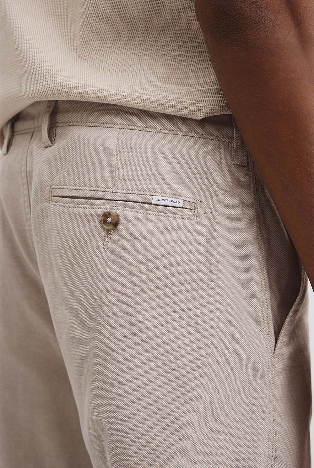 Cotton Stretch Textured Short