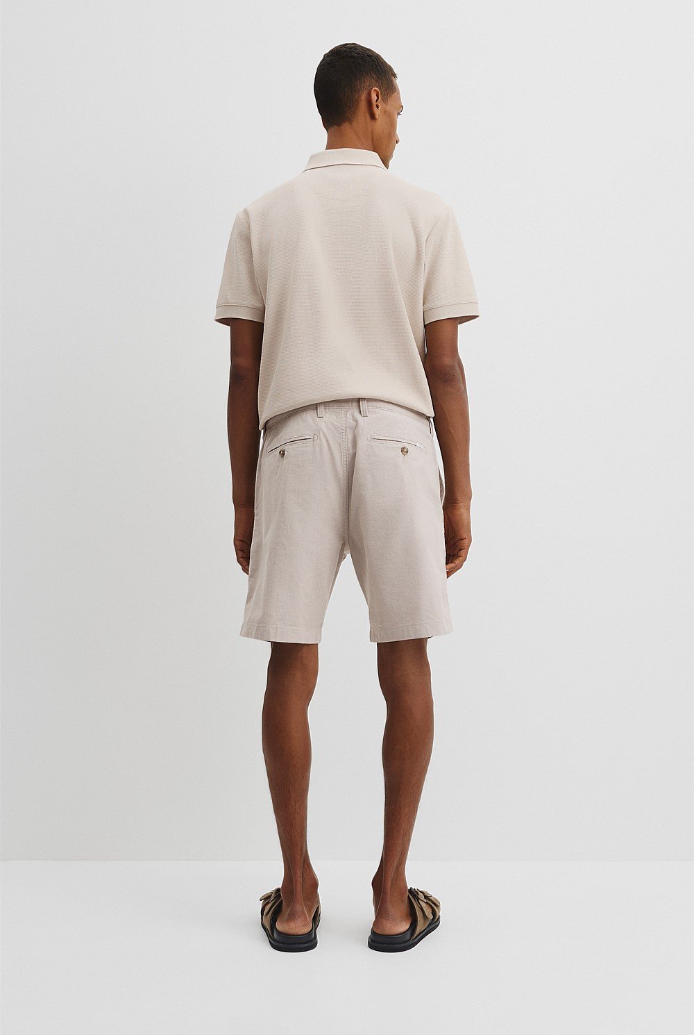 Cotton Stretch Textured Short