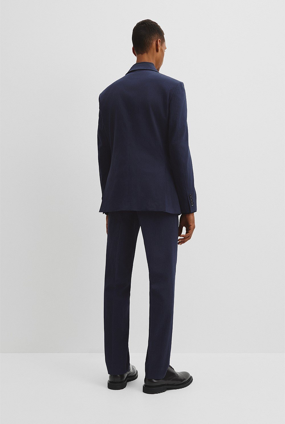 Seersucker Single Breasted Jacket