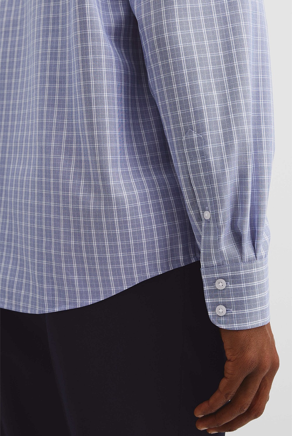 Regular FIt Check Travel Shirt