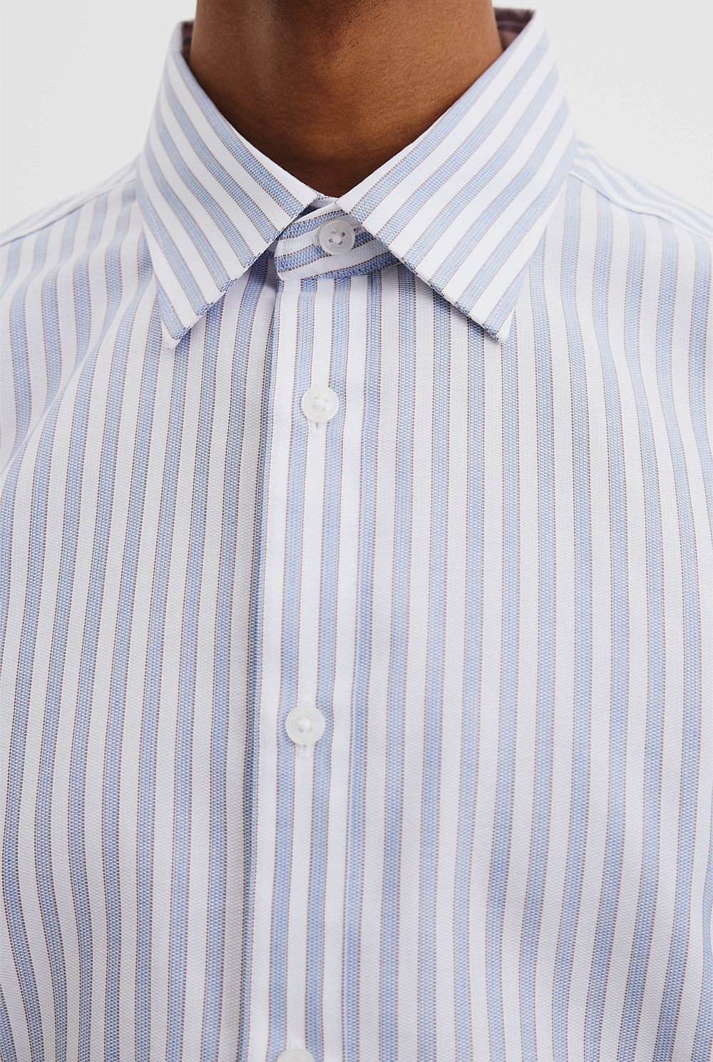 Regular Fit Stripe Travel Shirt