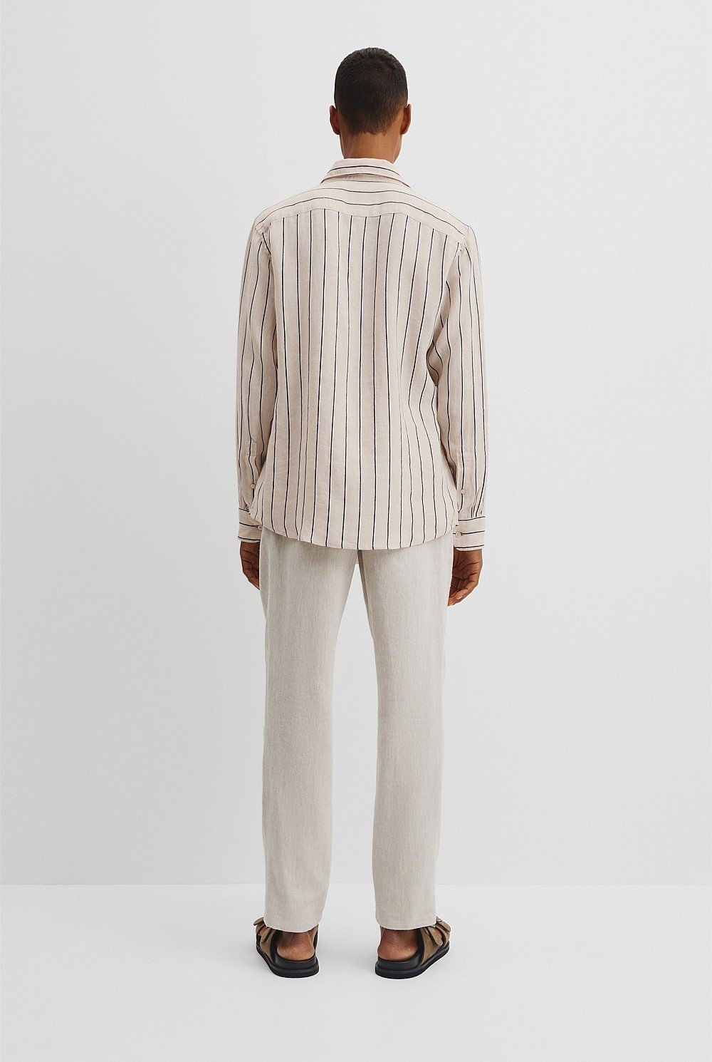 Regular Fit Organically Grown Linen Stripe Shirt