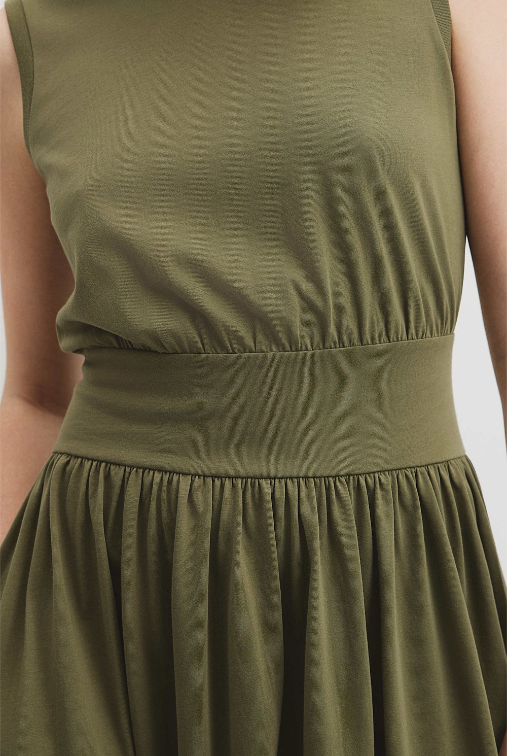 Australian Cotton Jersey Gather Dress