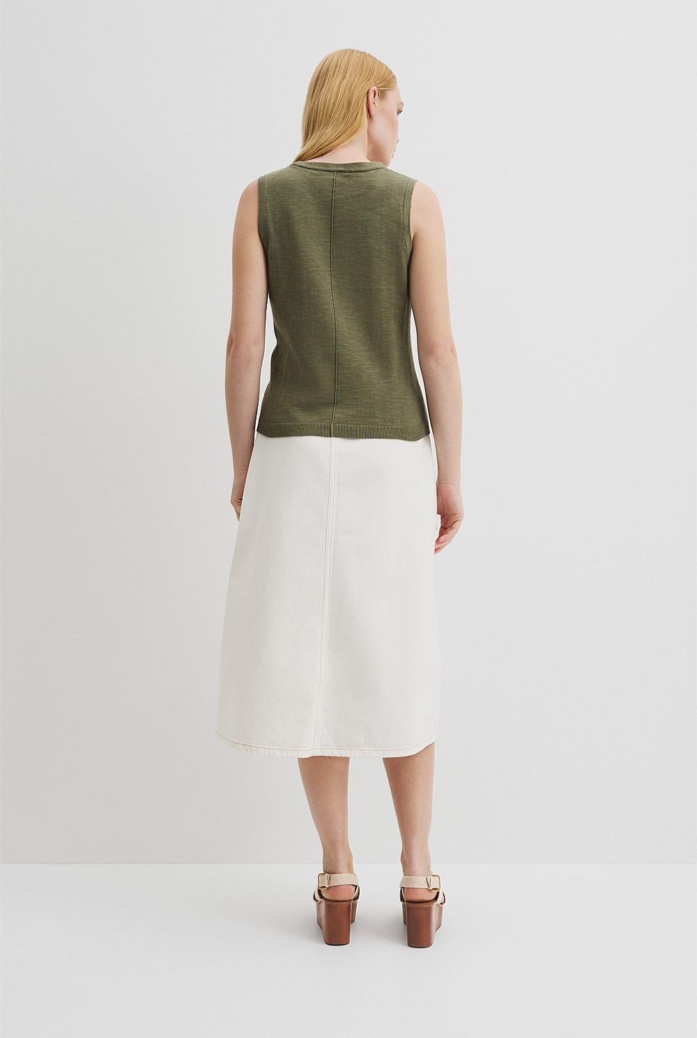 Organically Grown Cotton Linen Vest