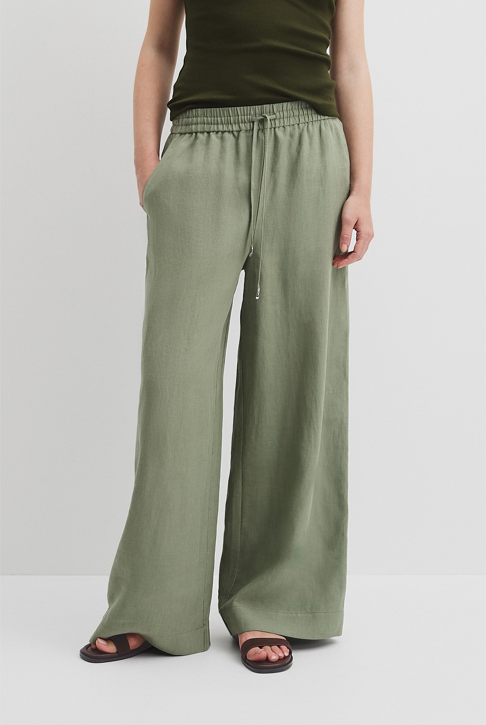 Organically Grown Linen Pull-On Pant