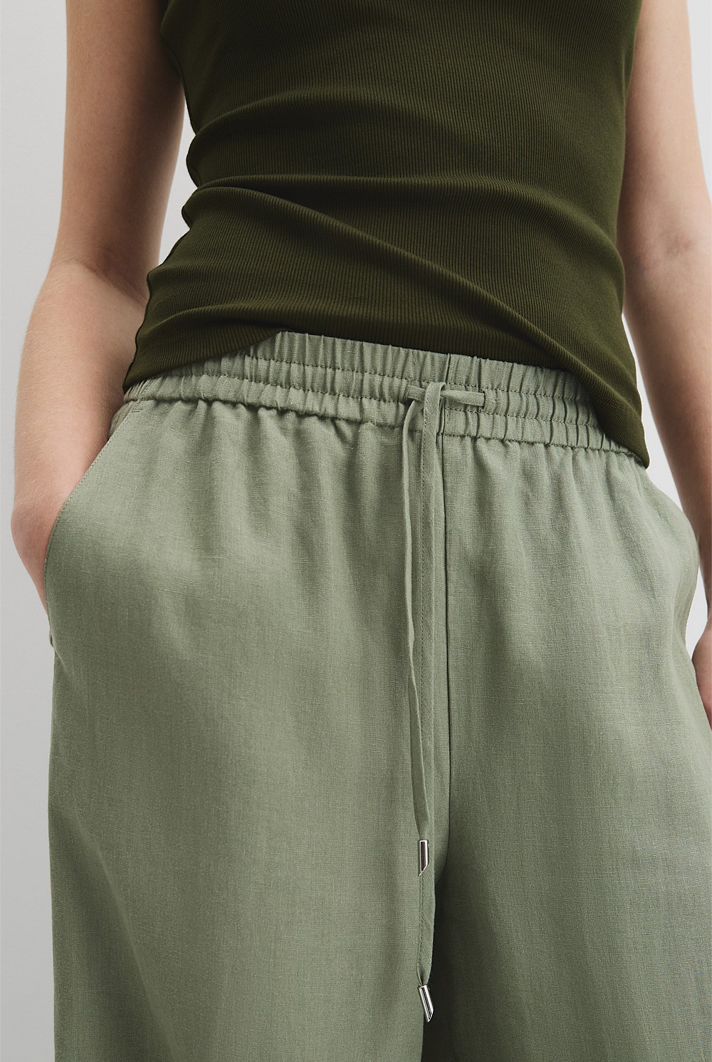 Organically Grown Linen Pull-On Pant
