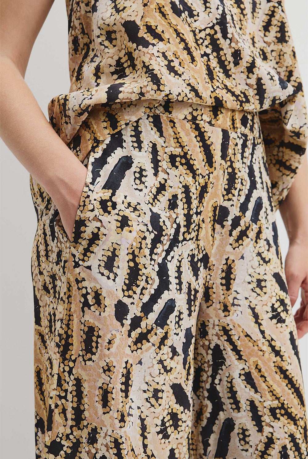 Country Road x Ngali Silk Print Pant