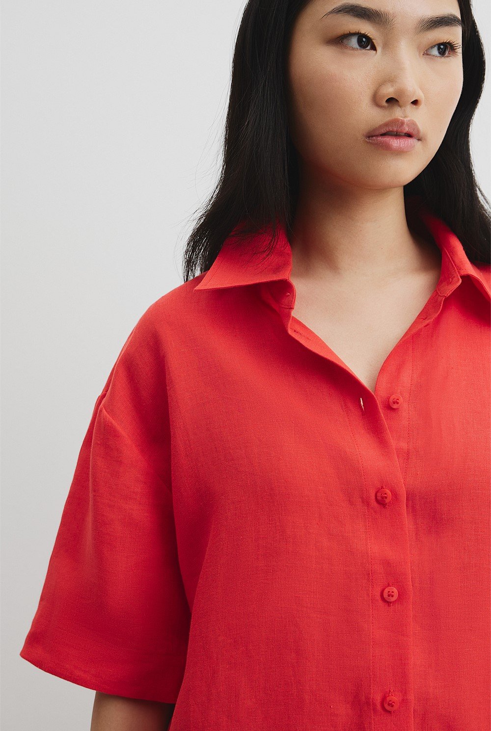 Organically Grown Linen Short Sleeve Shirt