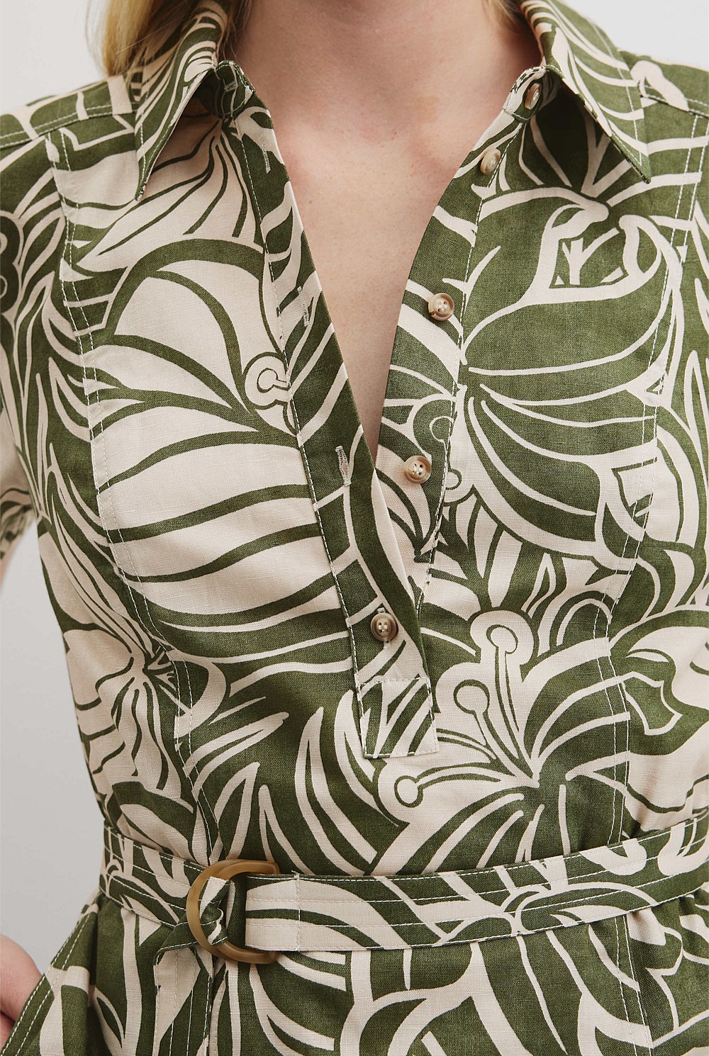 Print Flared Mini Dress