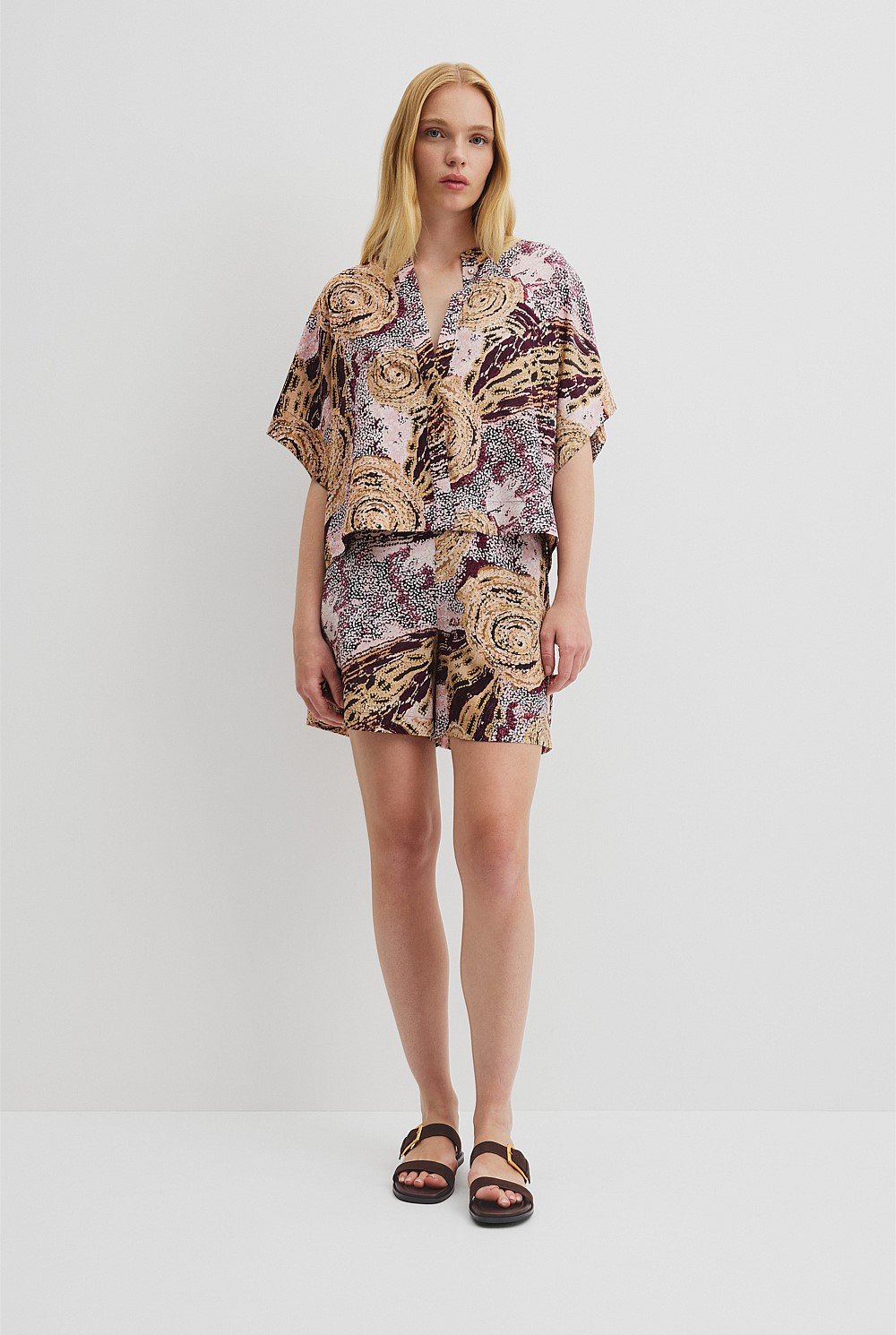 Country Road x Ngali Silk Print Shirt