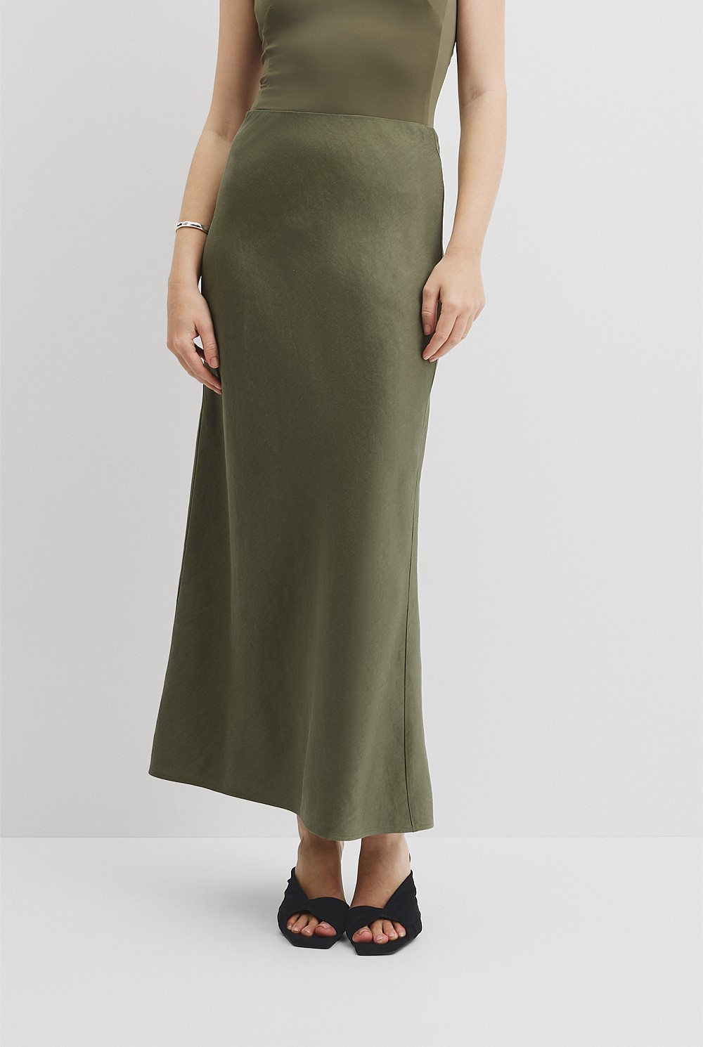 Draped Bias Skirt