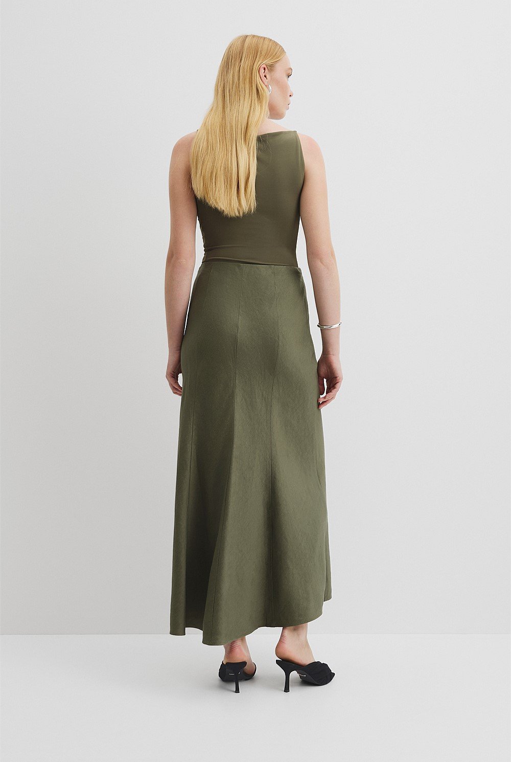 Draped Bias Skirt