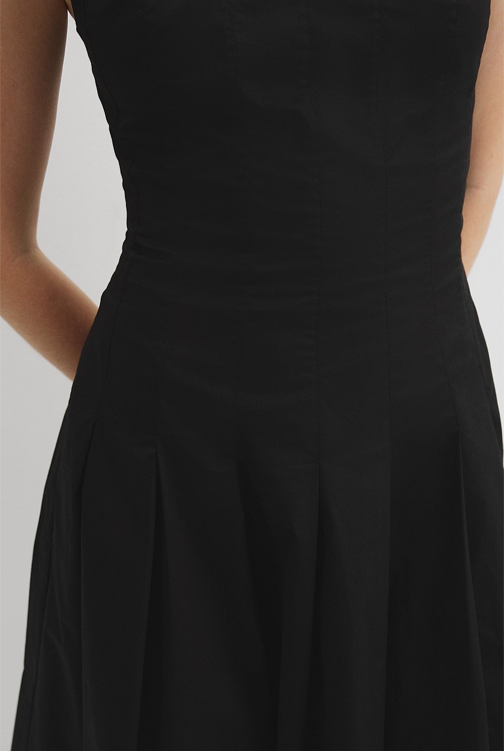 Panelled Fit and Flare Dress