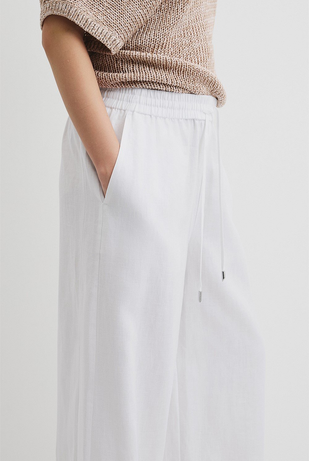 Organically Grown Linen Pull-On Pant