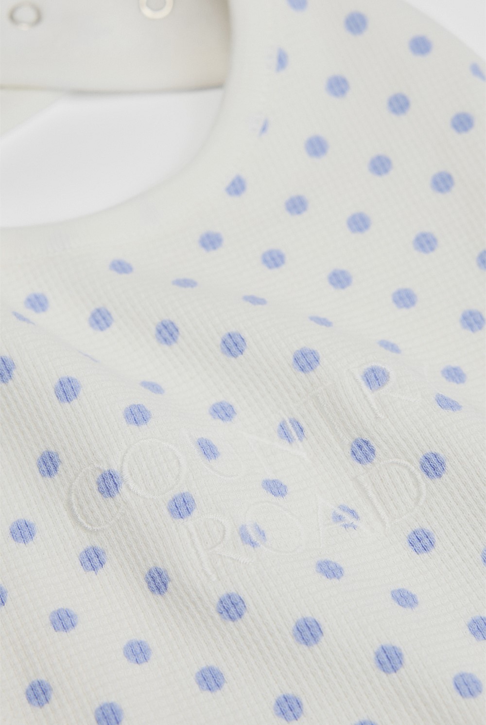 Organically Grown Cotton Waffle Bib