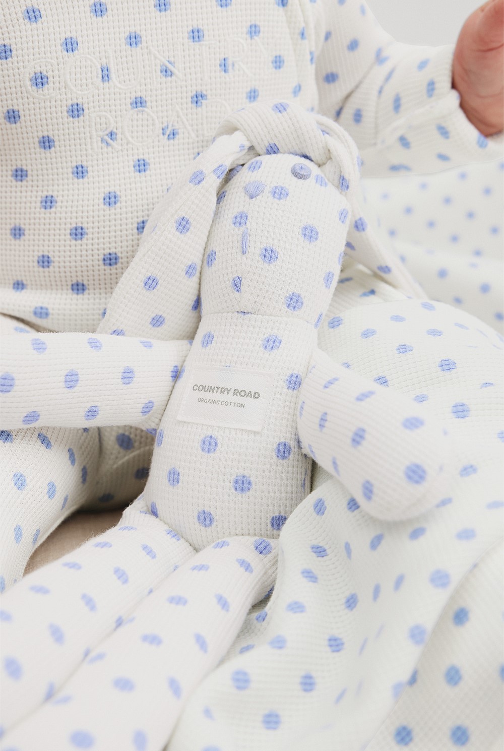 Organically Grown Cotton Waffle Bunny