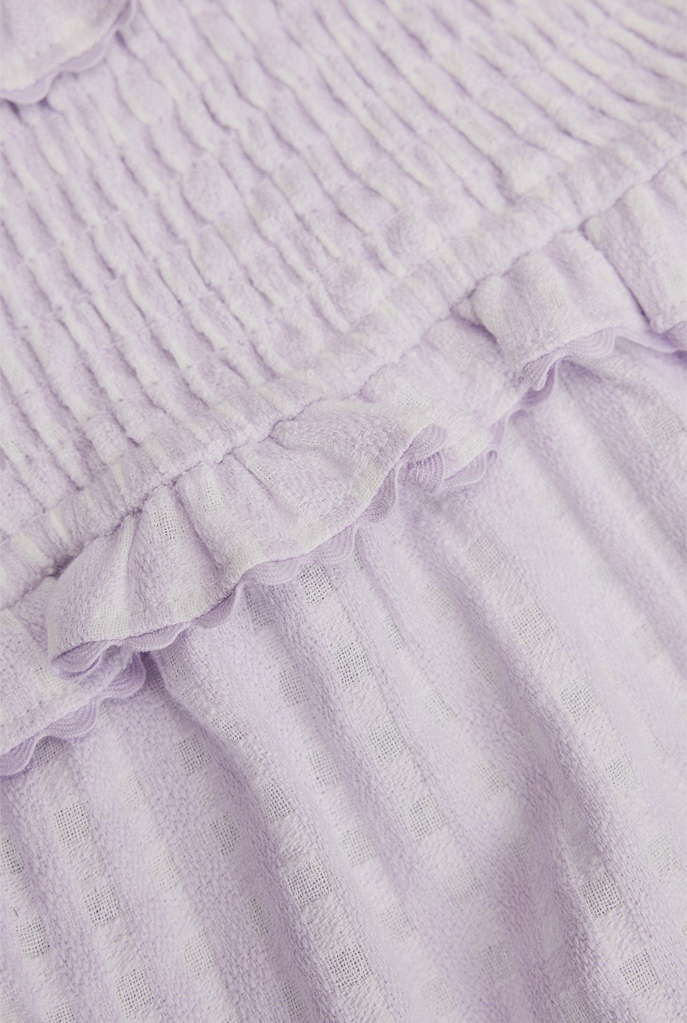 Gingham Frill Romper