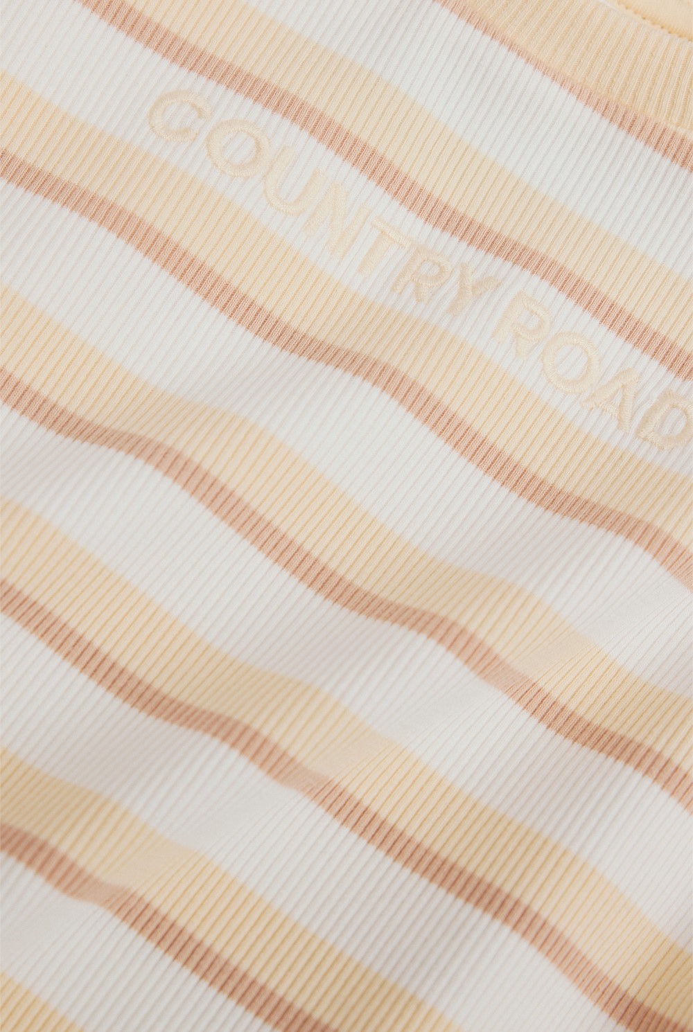 Organically Grown Cotton Oversize Stripe Short Sleeve Bodysuit