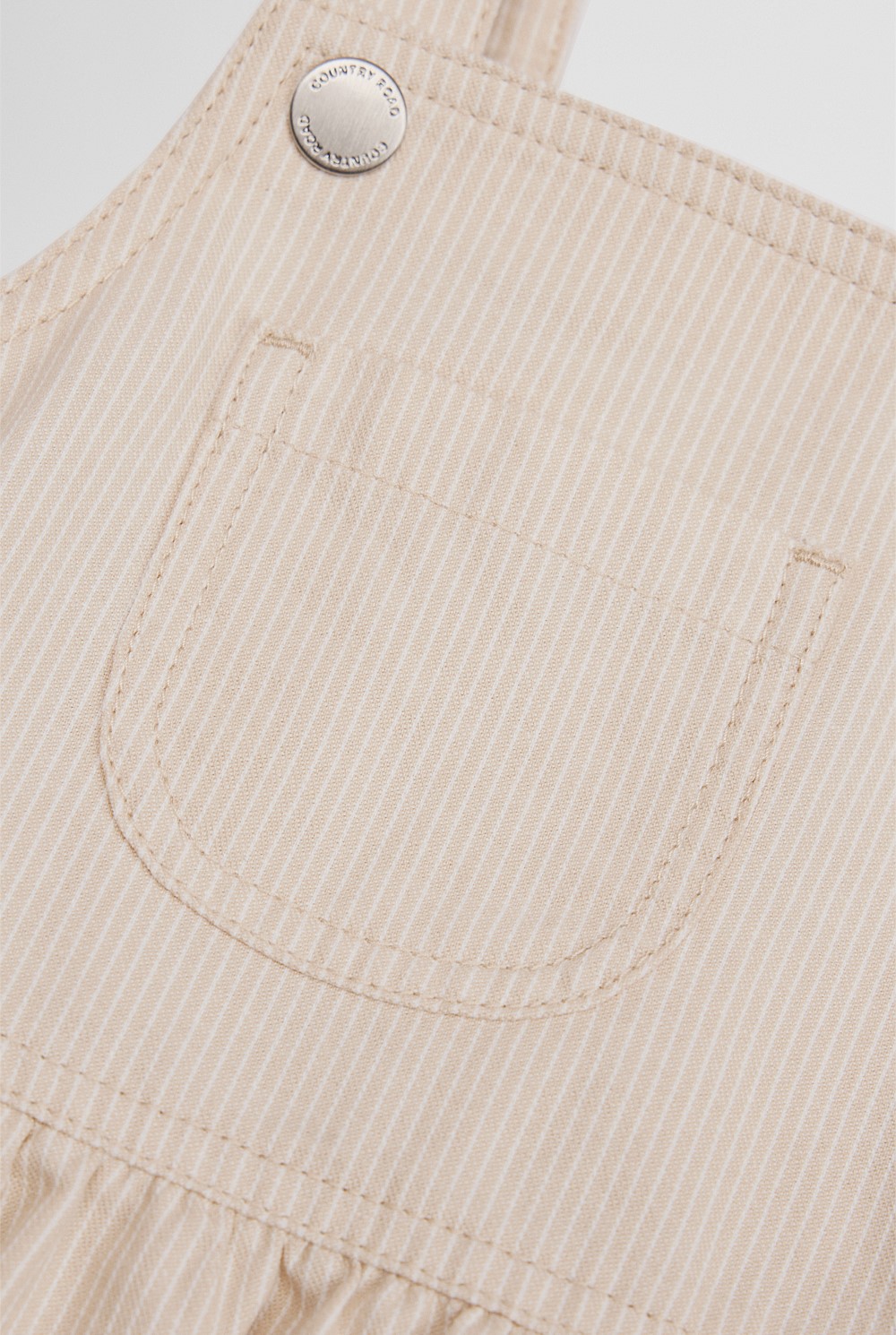 Organically Grown Cotton Railroad Frill Dress