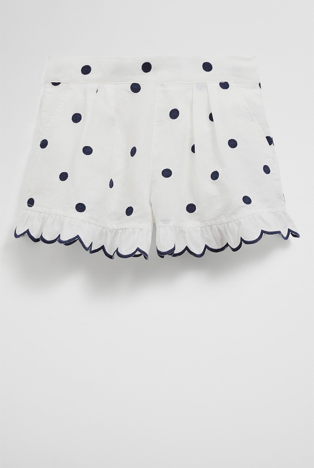Spot Scalloped Short