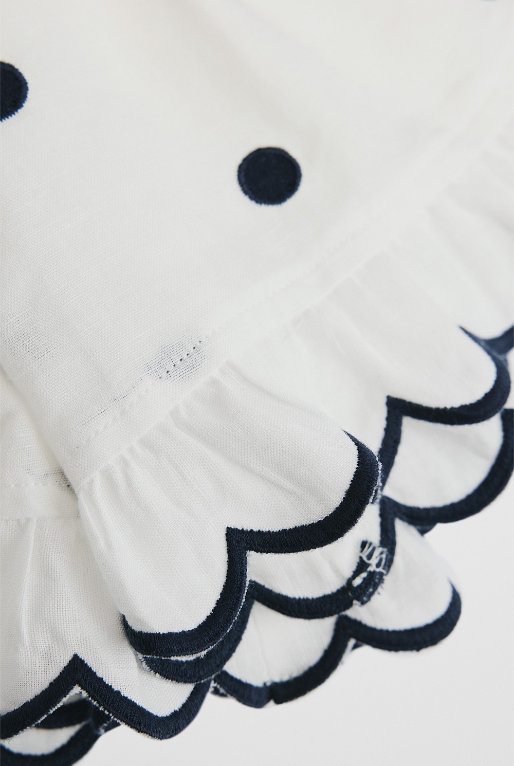 Spot Scalloped Short