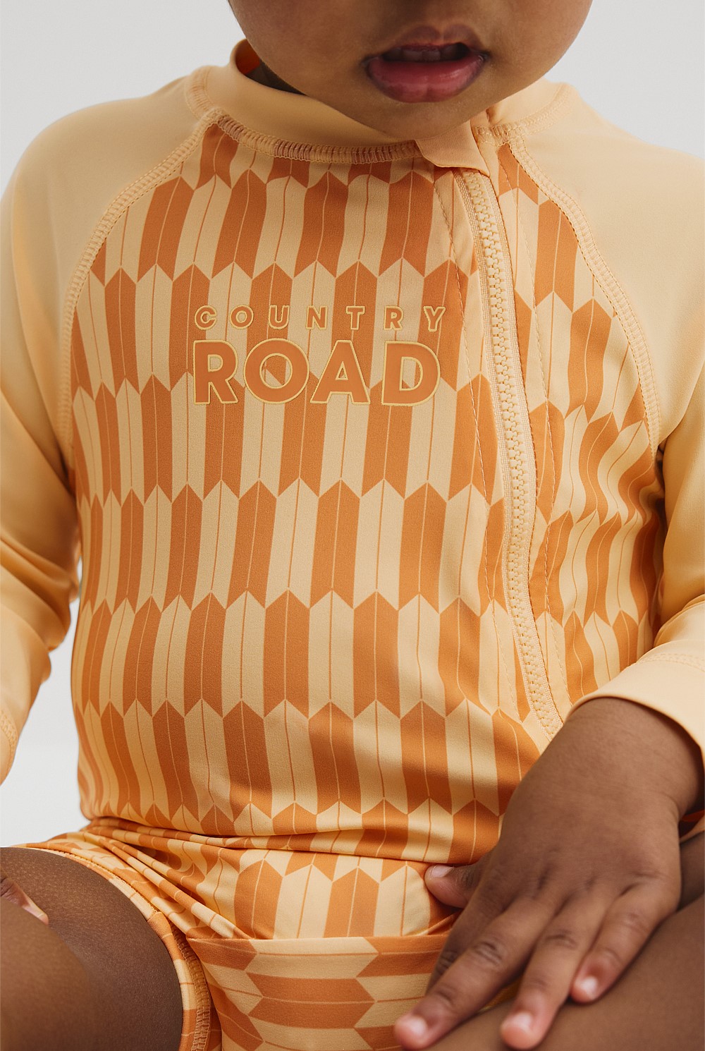 Geometric Logo Swimsuit