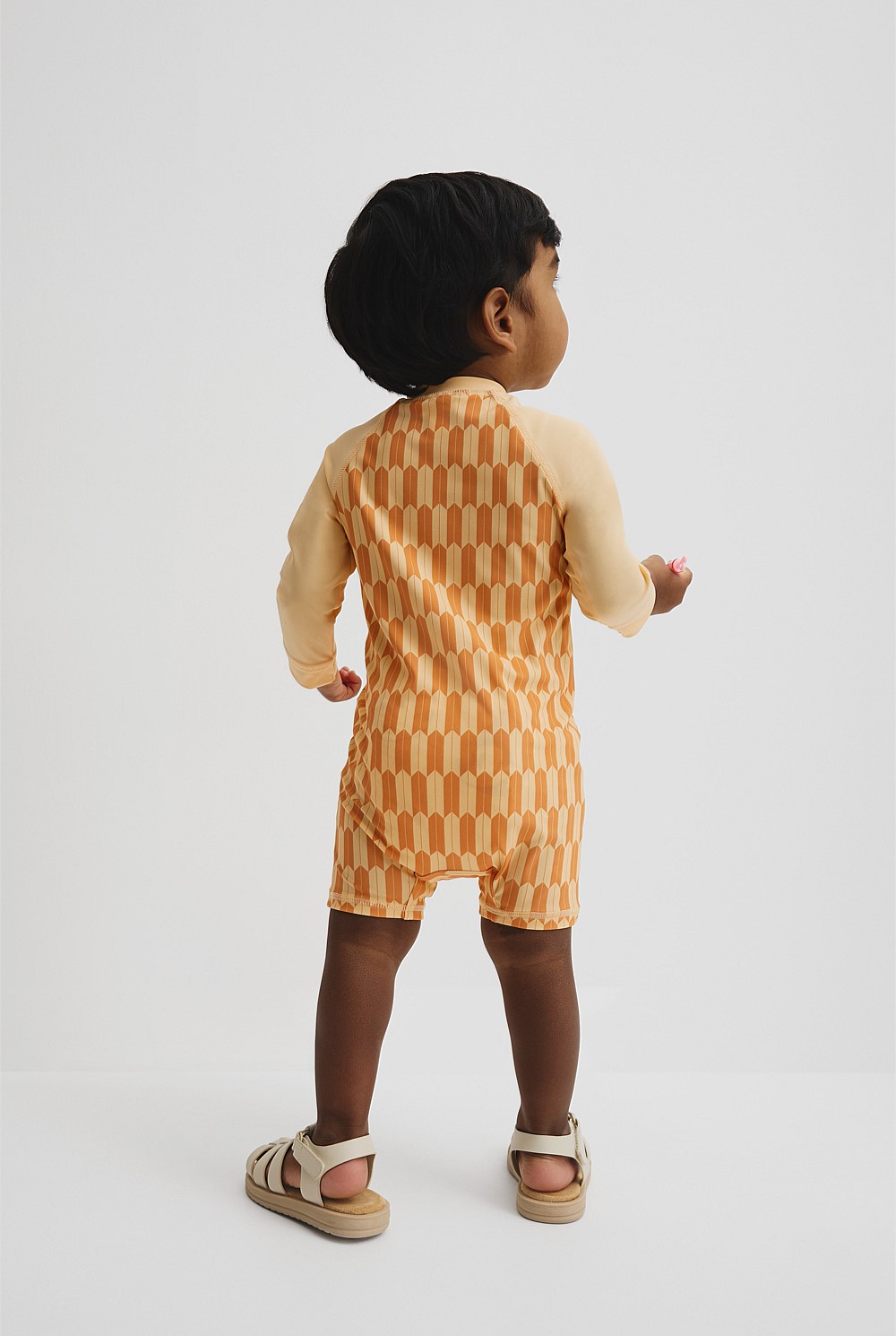 Geometric Logo Swimsuit