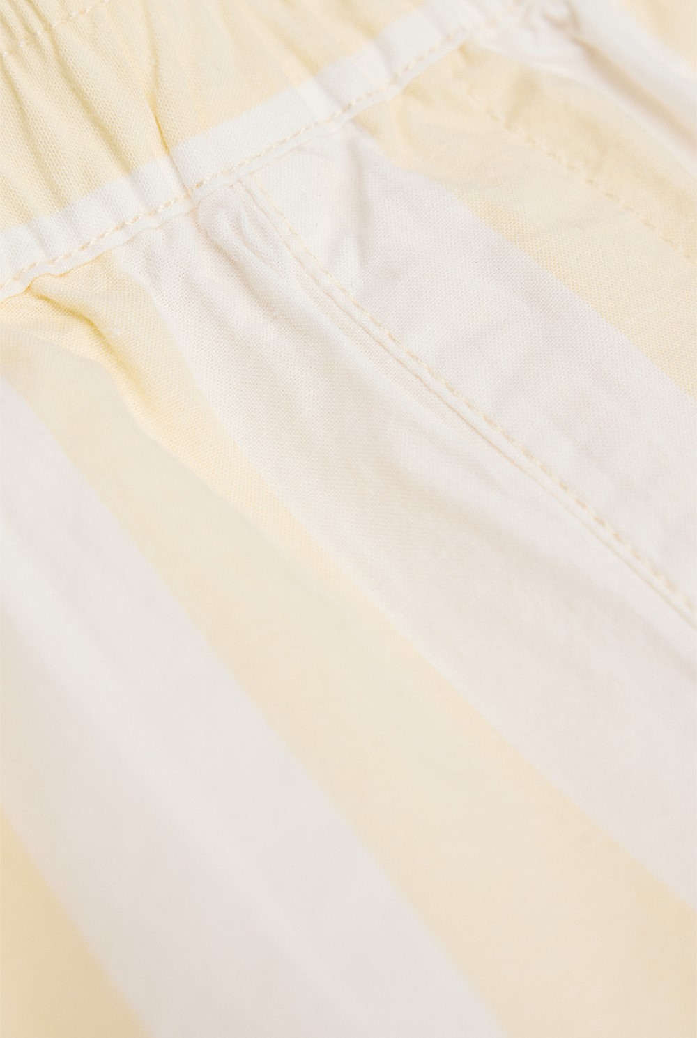 Organically Grown Cotton Blend Stripe Pull-On Short