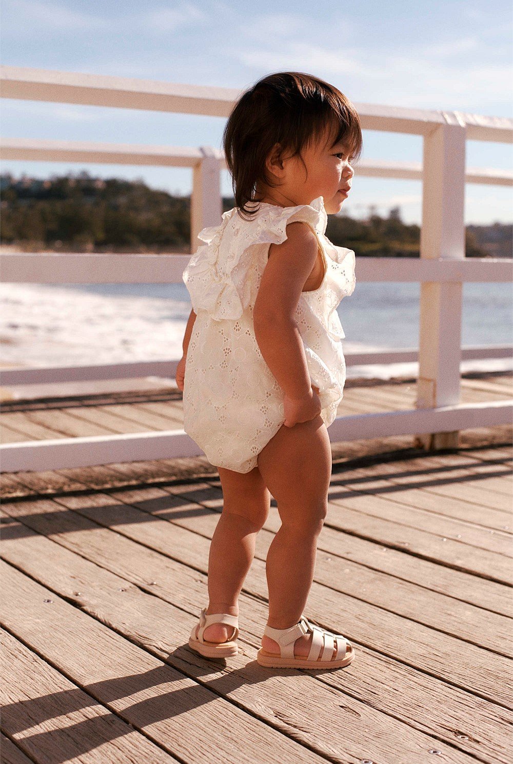 Broderie Frill Romper