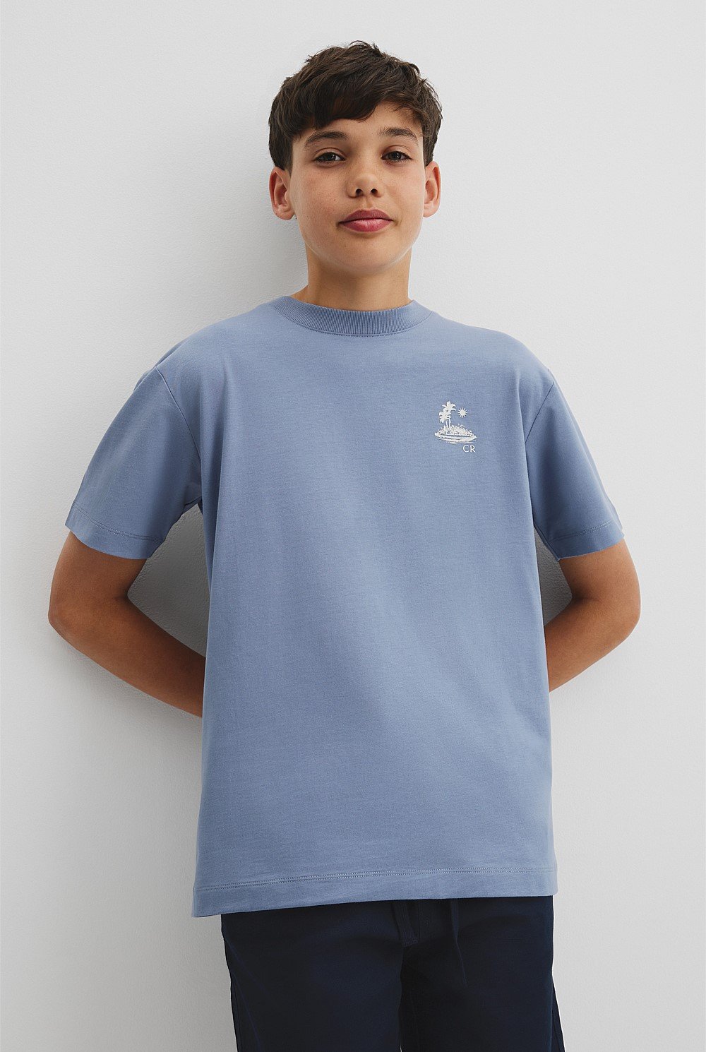 Teen Australian Cotton Island Print T-Shirt