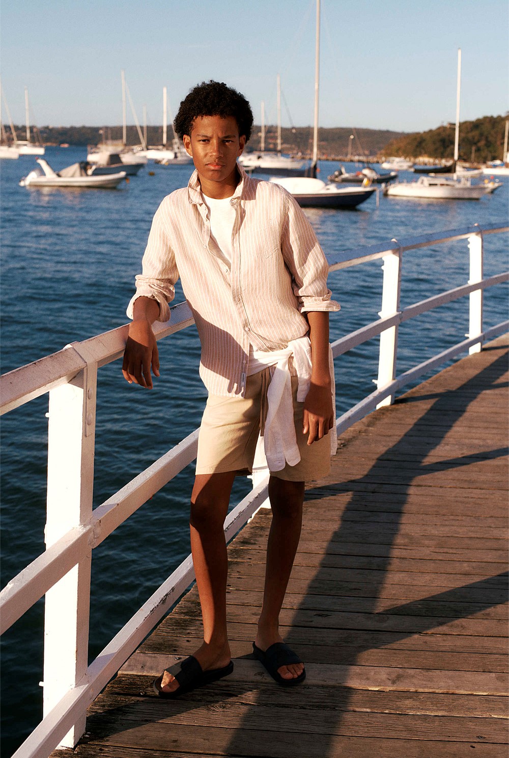 Teen Organically Grown Linen Long Sleeve Shirt