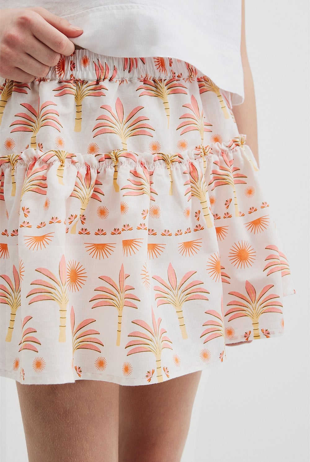 Sunset Print Skirt