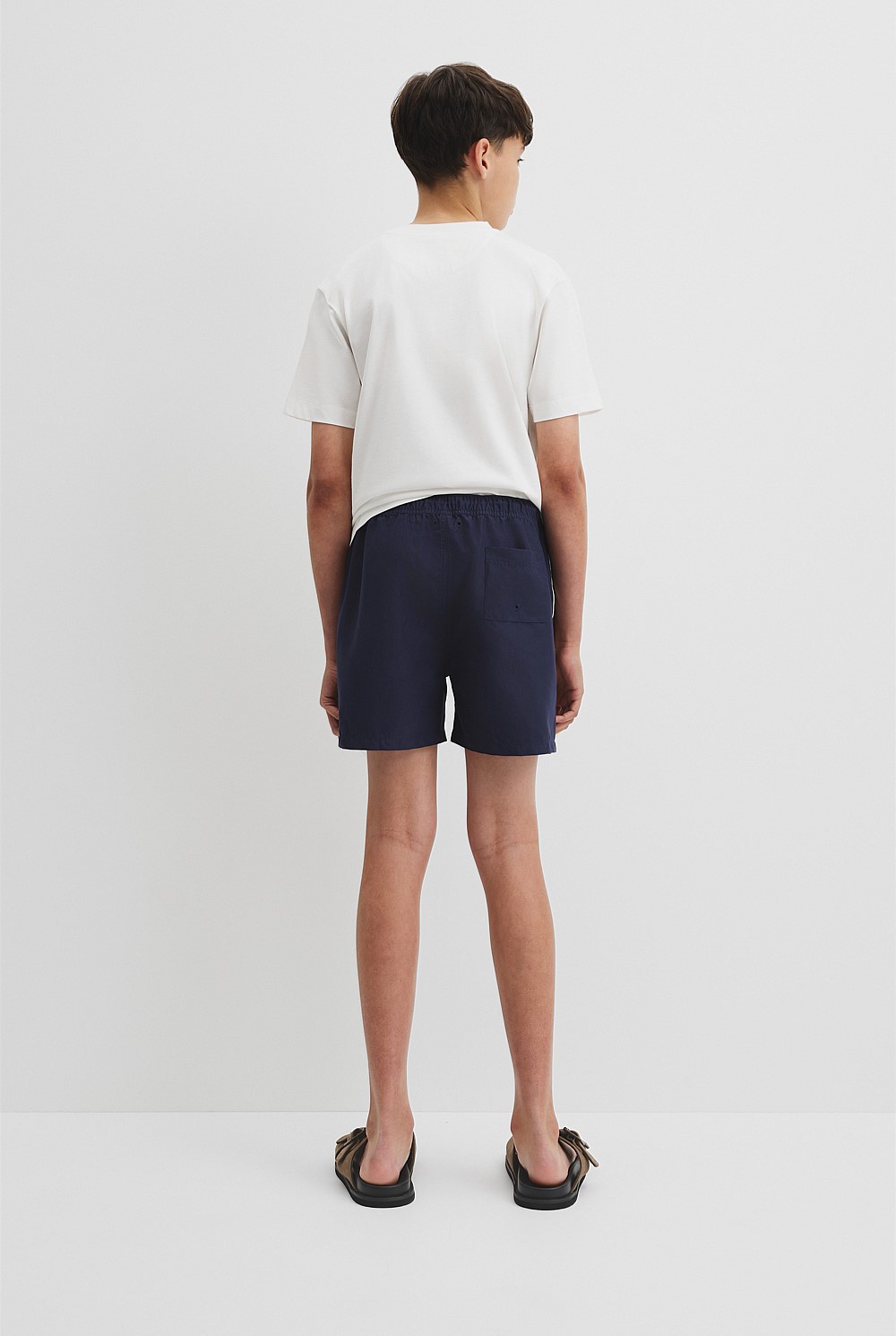 Teen Recycled Polyester Stripe Detail Board Short