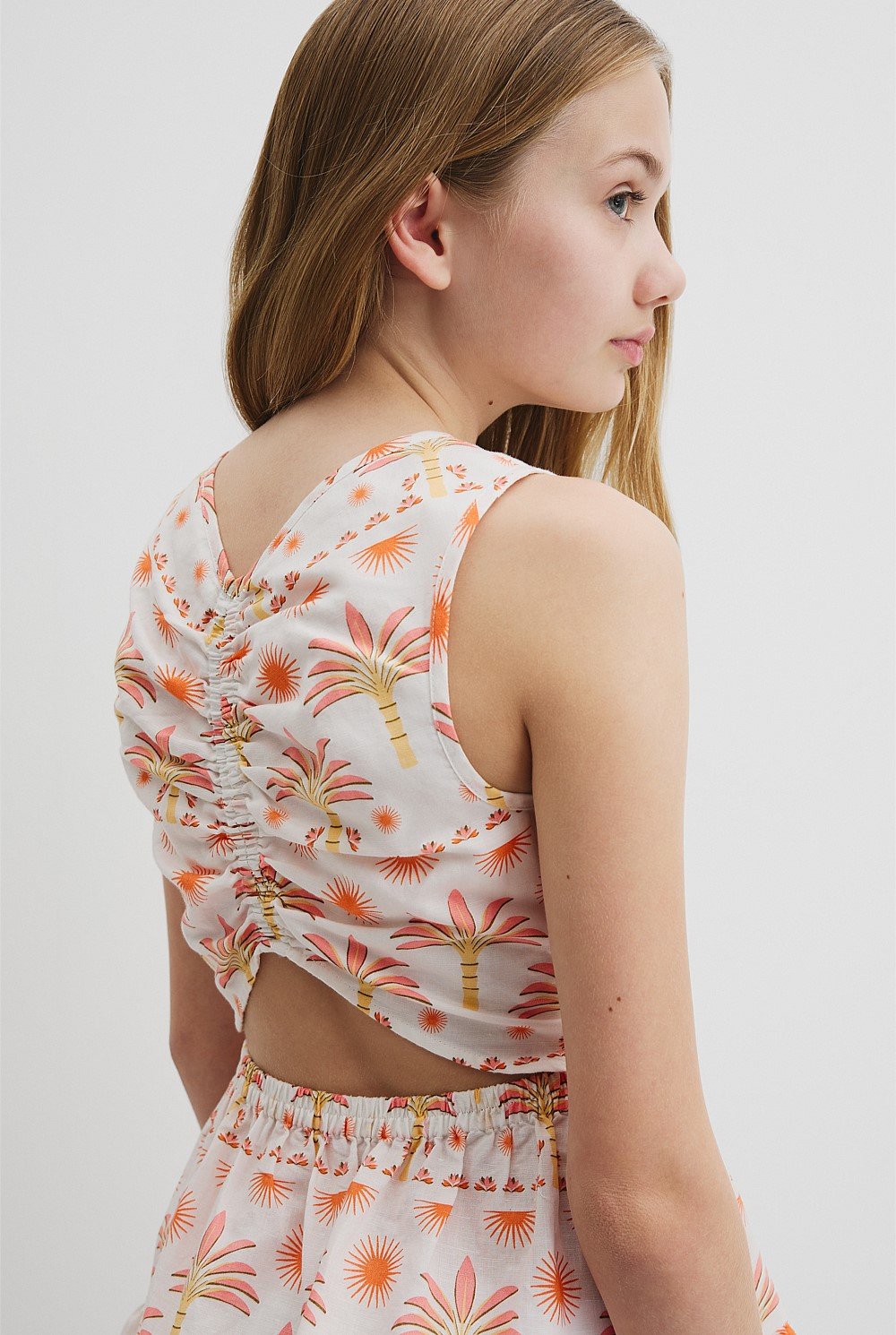 Sunset Print Mini Dress