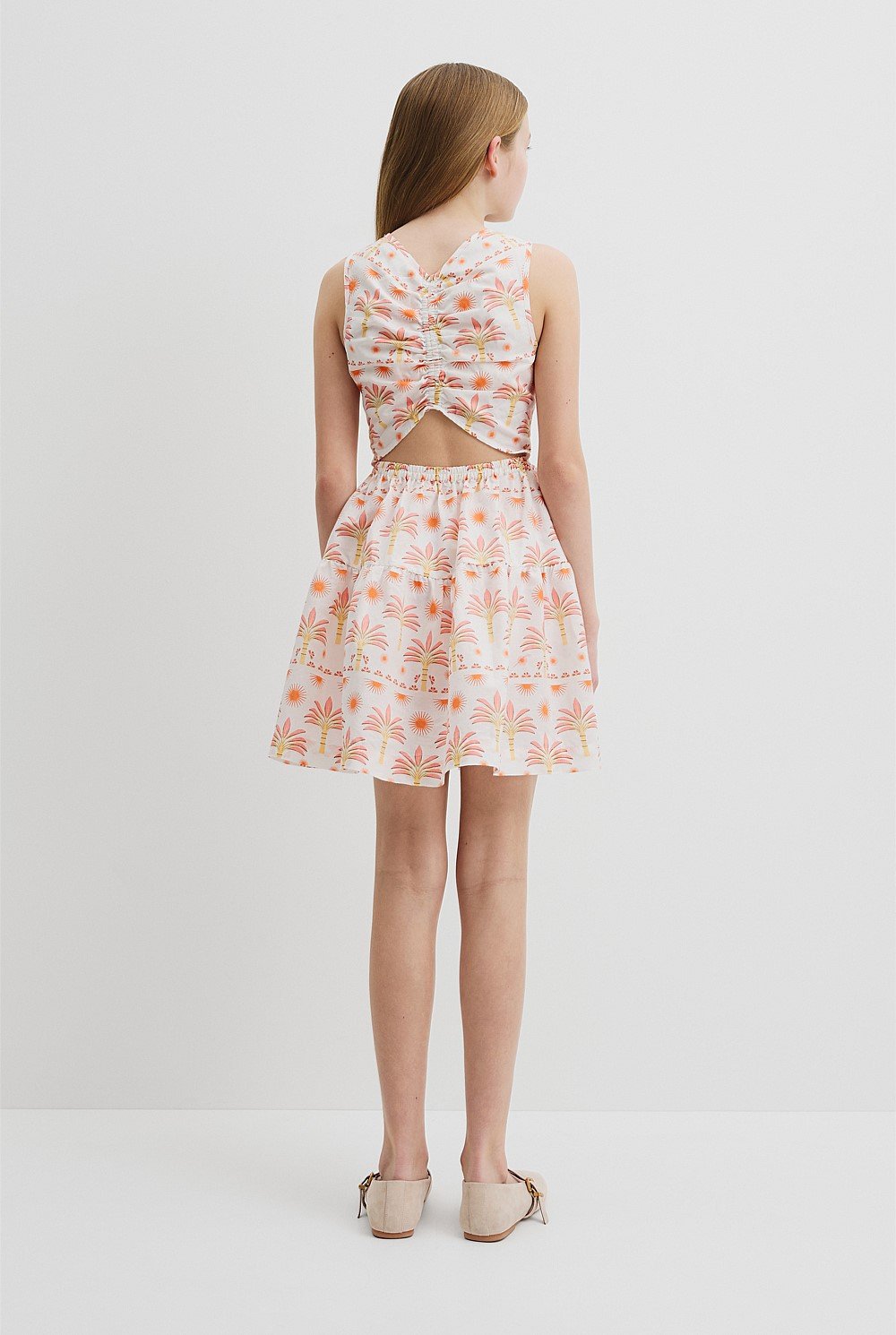 Sunset Print Mini Dress