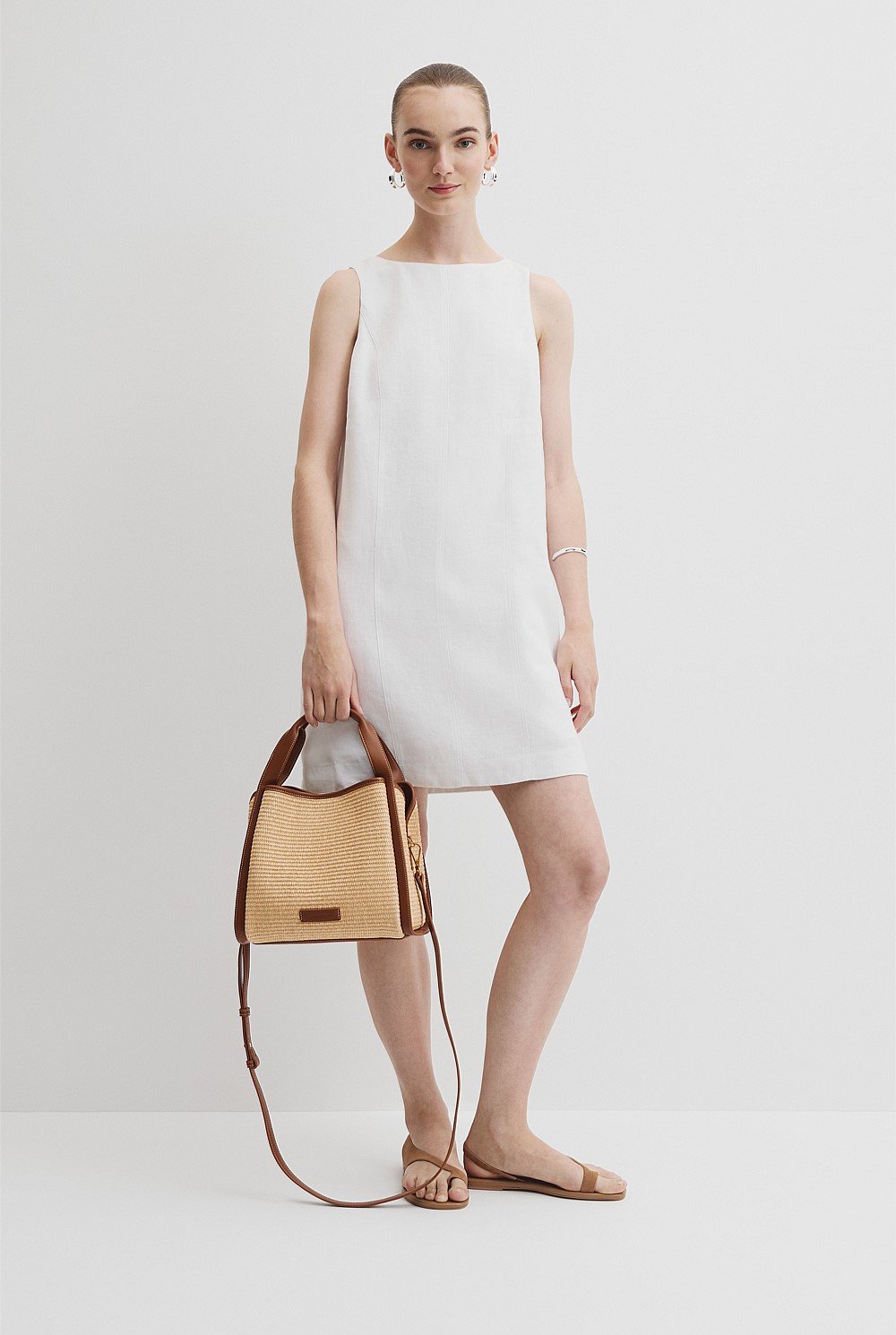 Middle Zip Crossbody Bag