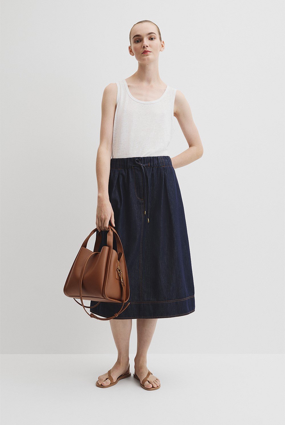 Middle Zip Crossbody Bag