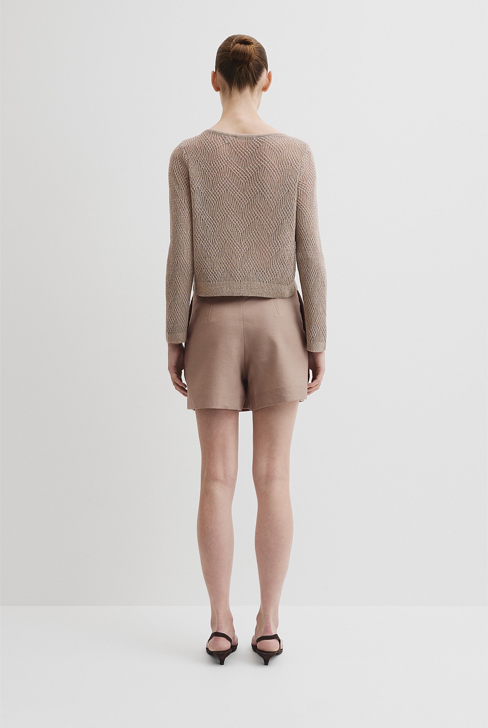 Asymmetrical Cord Lace Knit