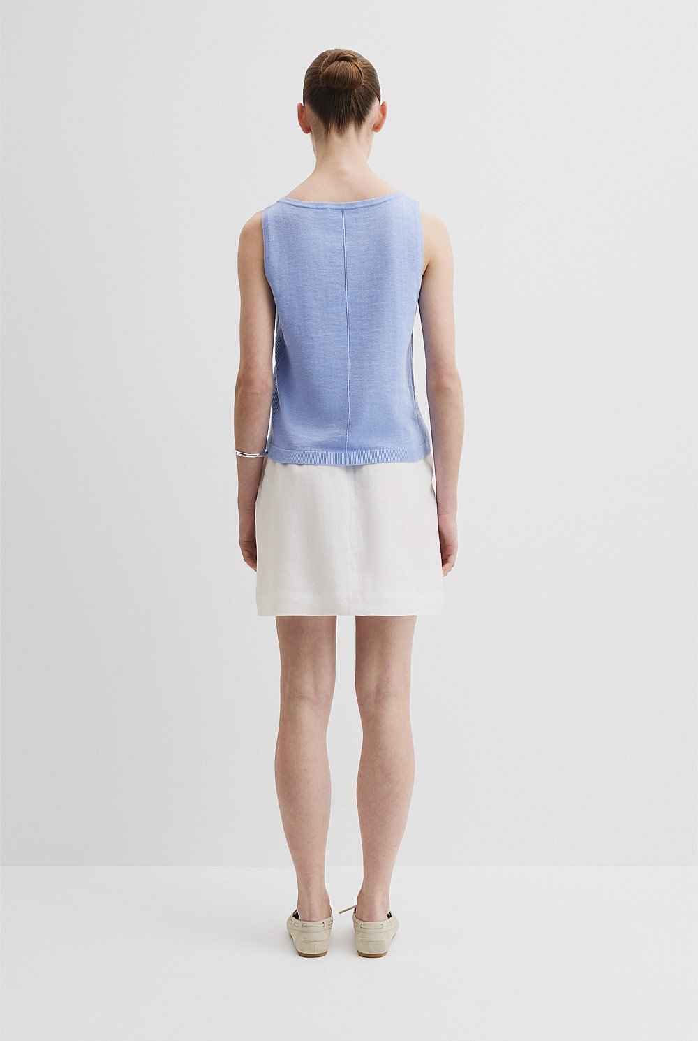 Organically Grown Cotton Linen Tank