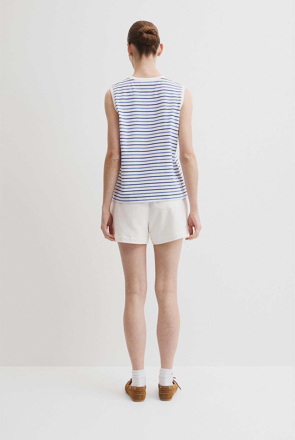 Australian Cotton Stripe CR Tank