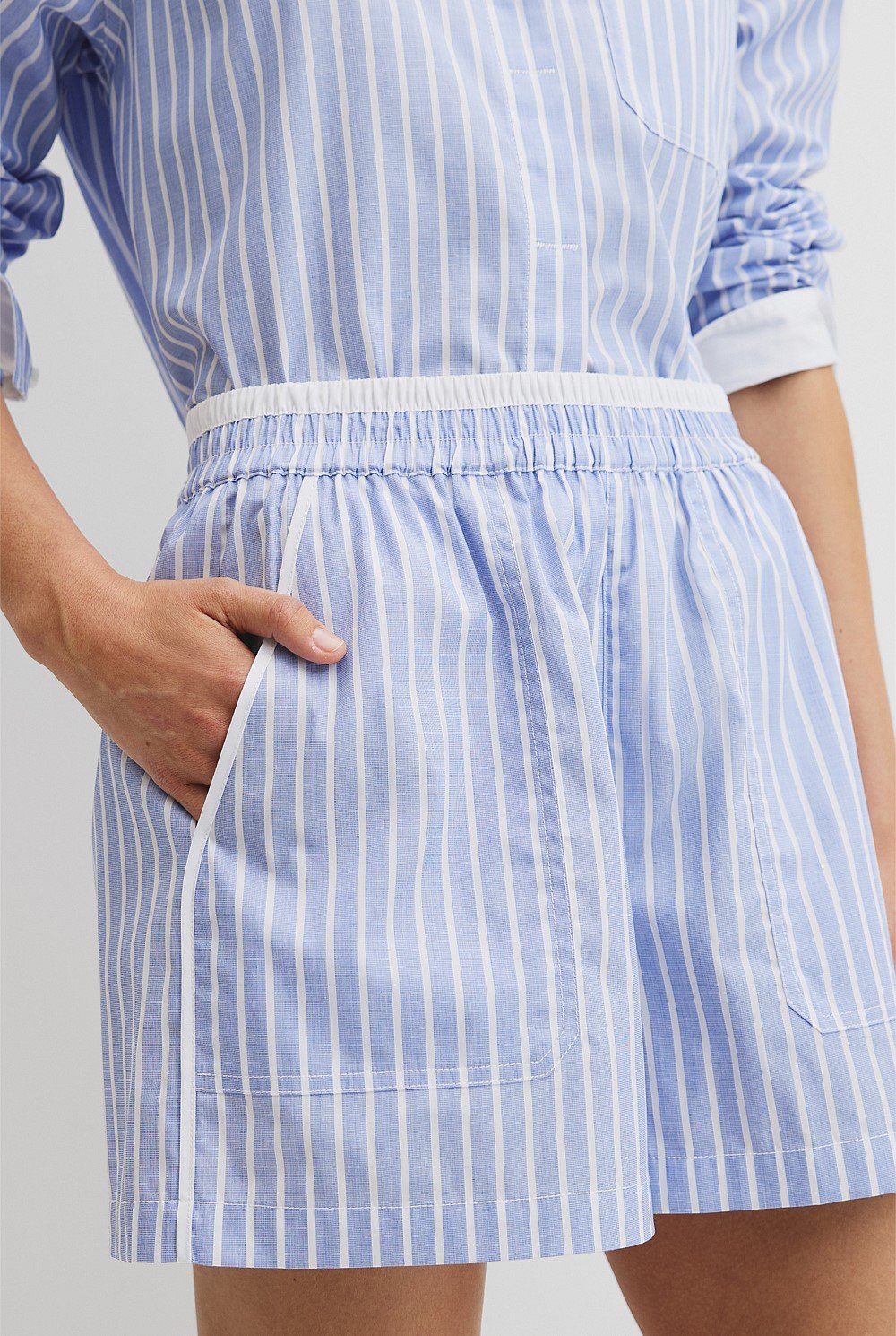 Australian Cotton Oxford Stripe Short