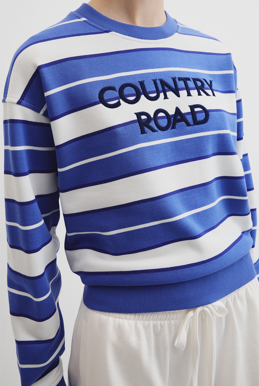 Australian Cotton Stripe CR Sweat