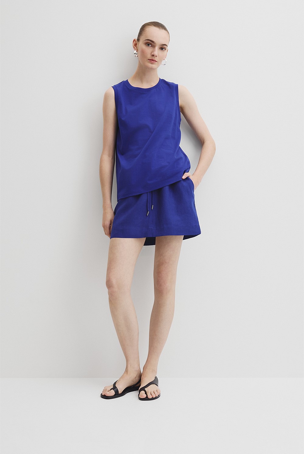 Australian Cotton Relaxed Crew Tank