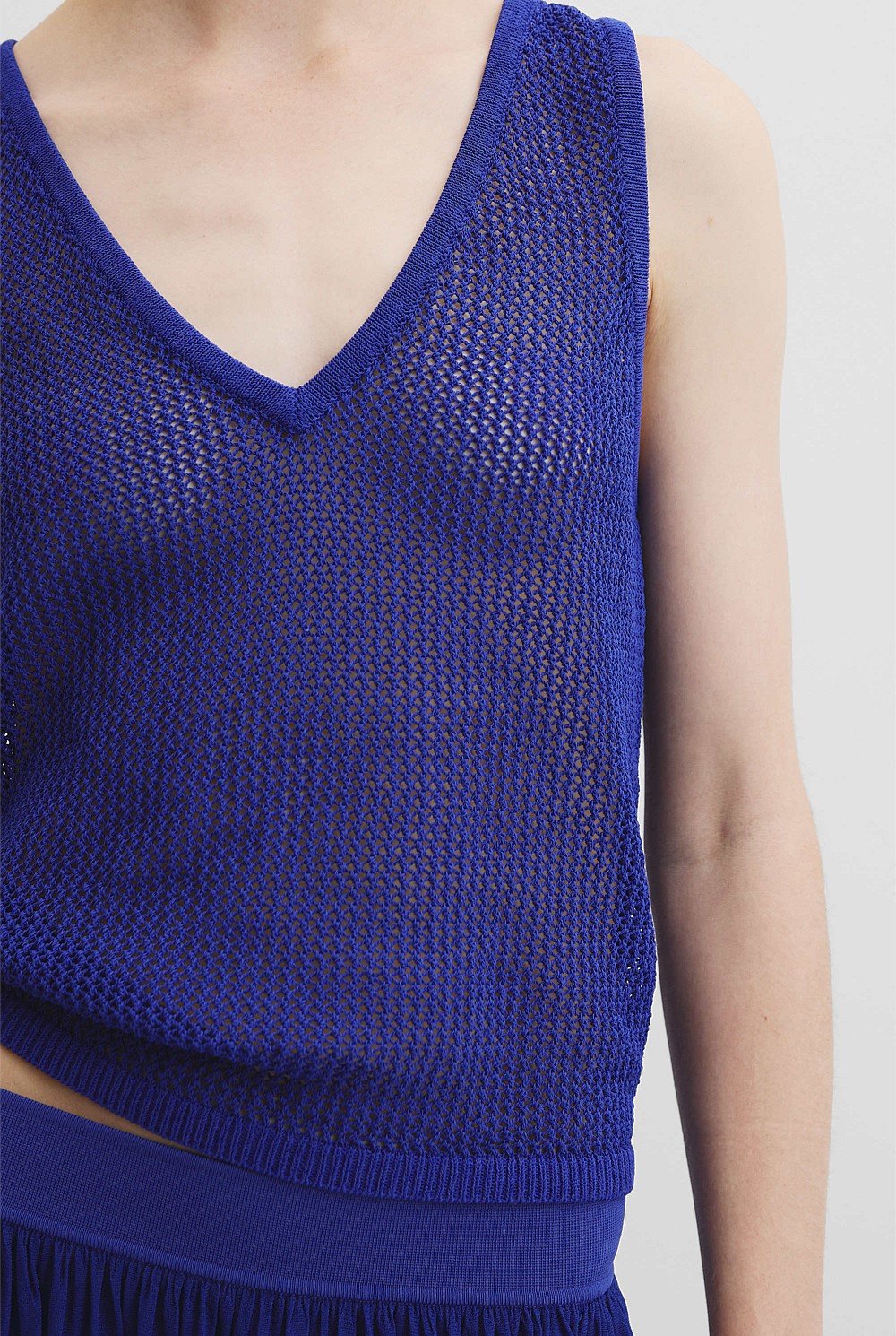 Micro Crochet Knit Tank