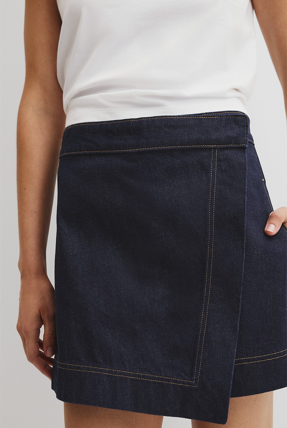 Denim Skort