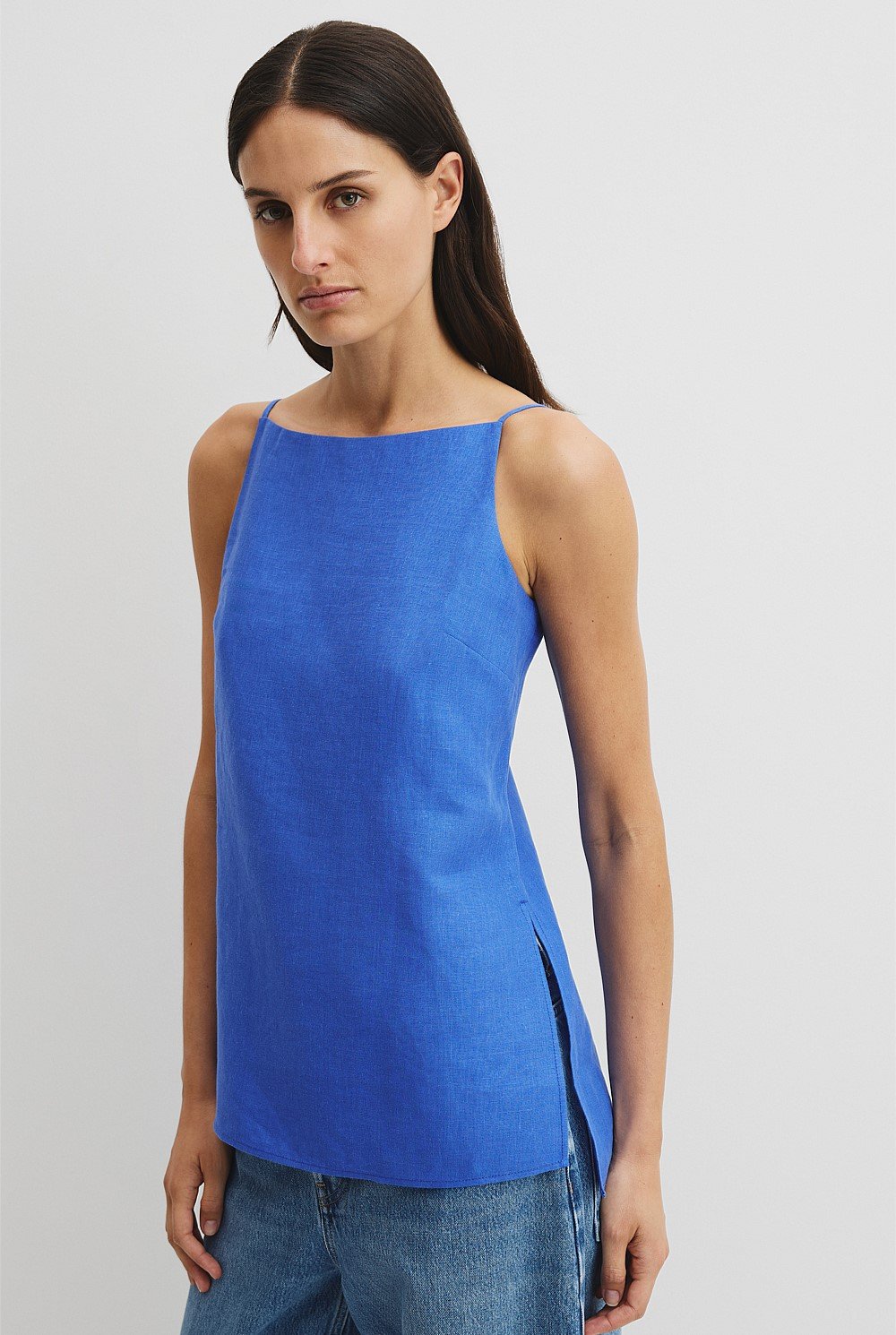 Organically Grown Linen Longline Cami