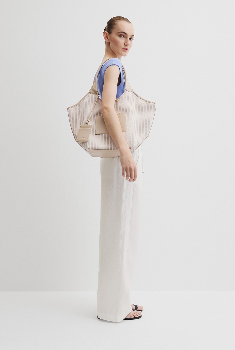 Lottie Canvas Hobo Shopper Bag