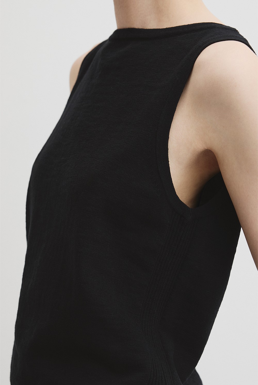 Organically Grown Cotton Linen Tank
